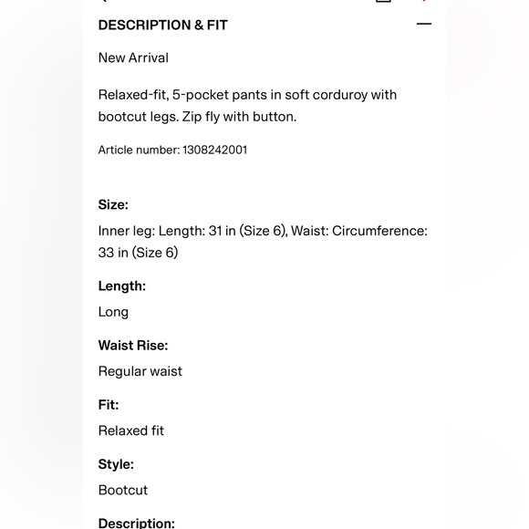 H&M Beige Wide Leg Pants - Picture 8 of 9